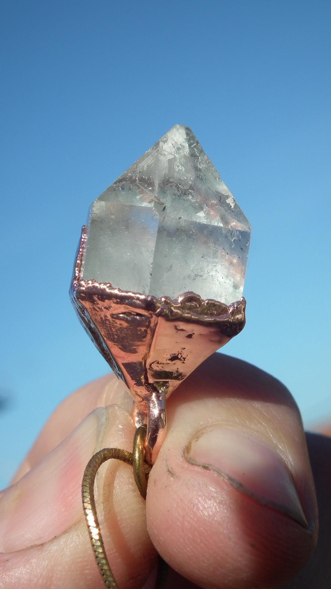 Herkimer diamond necklace