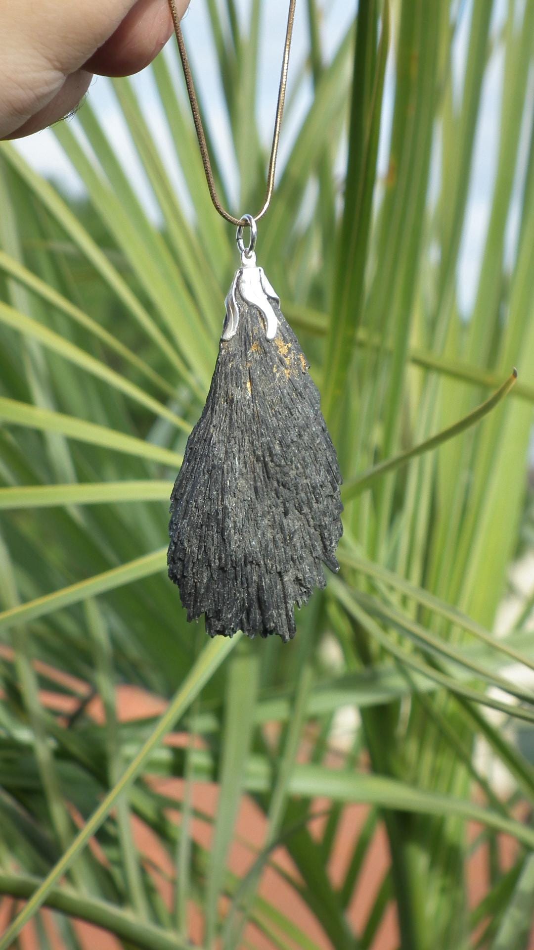 Black Kyanite pendant