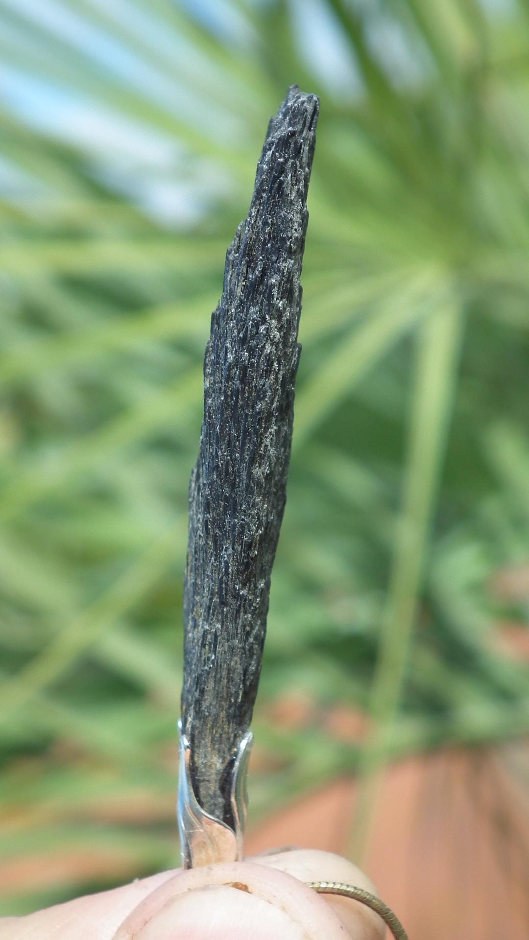 Black Kyanite pendant