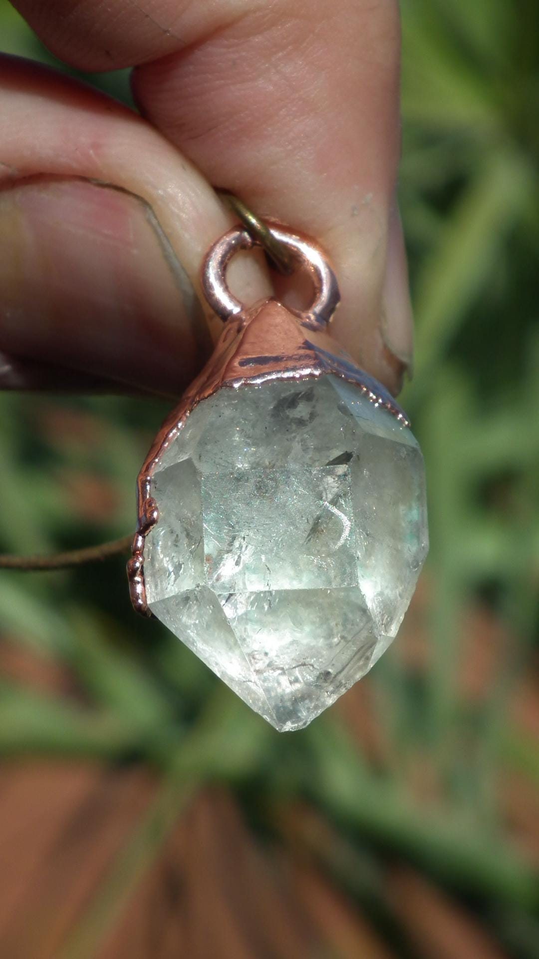 Herkimer diamond necklace // XXL Herkimer diamond necklace