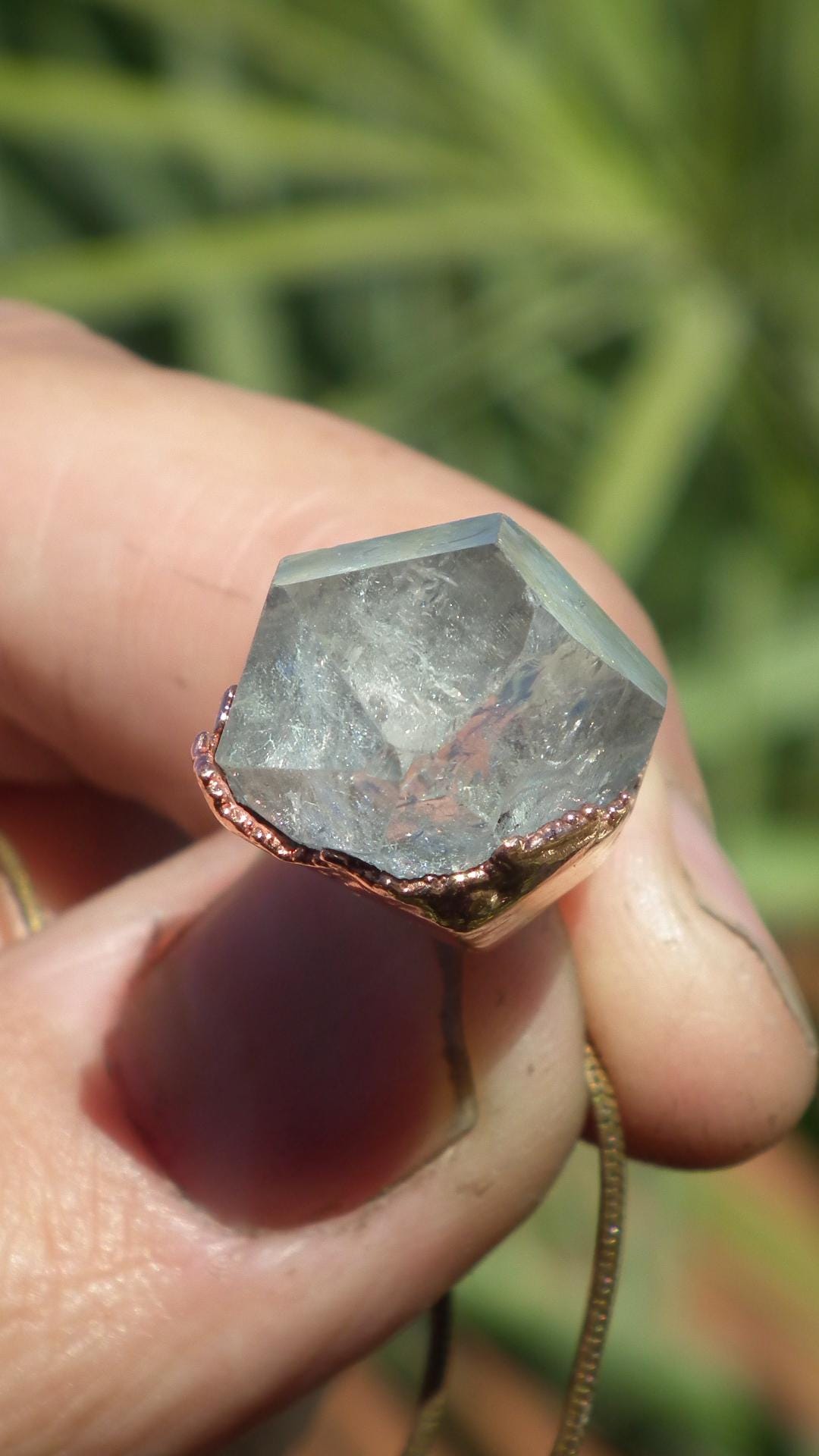 Herkimer diamond necklace // XXL Herkimer diamond necklace