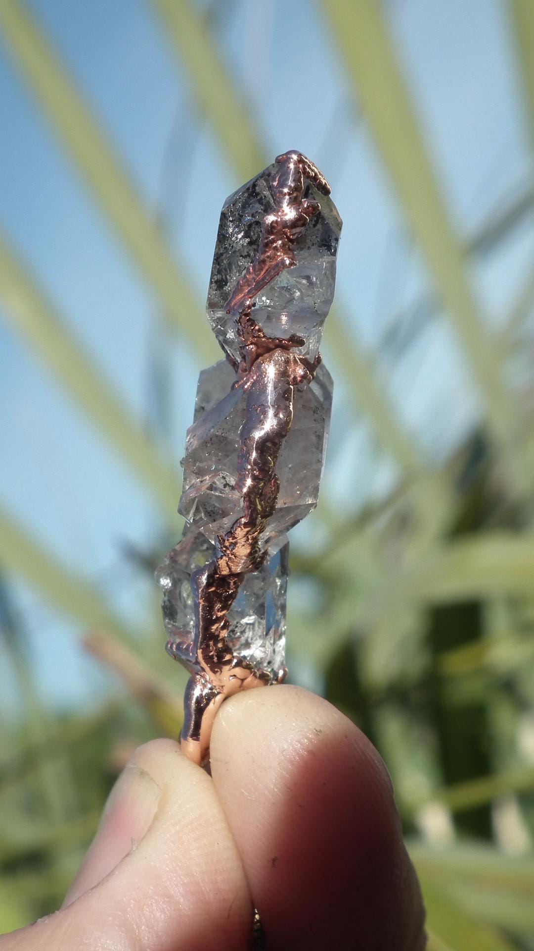 Herkimer diamond necklace