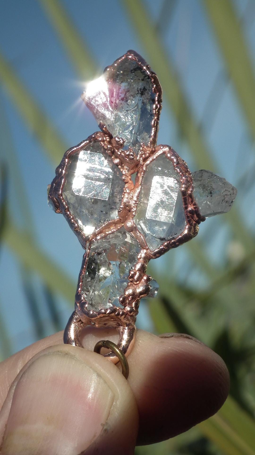 Herkimer diamond necklace