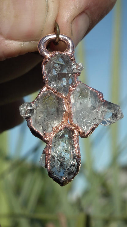 Herkimer diamond necklace
