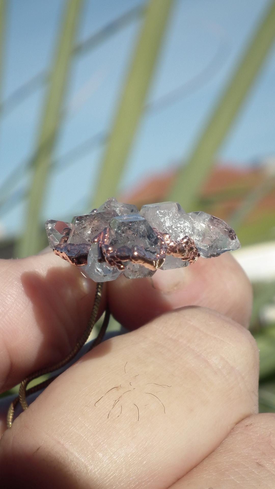 Herkimer diamond necklace