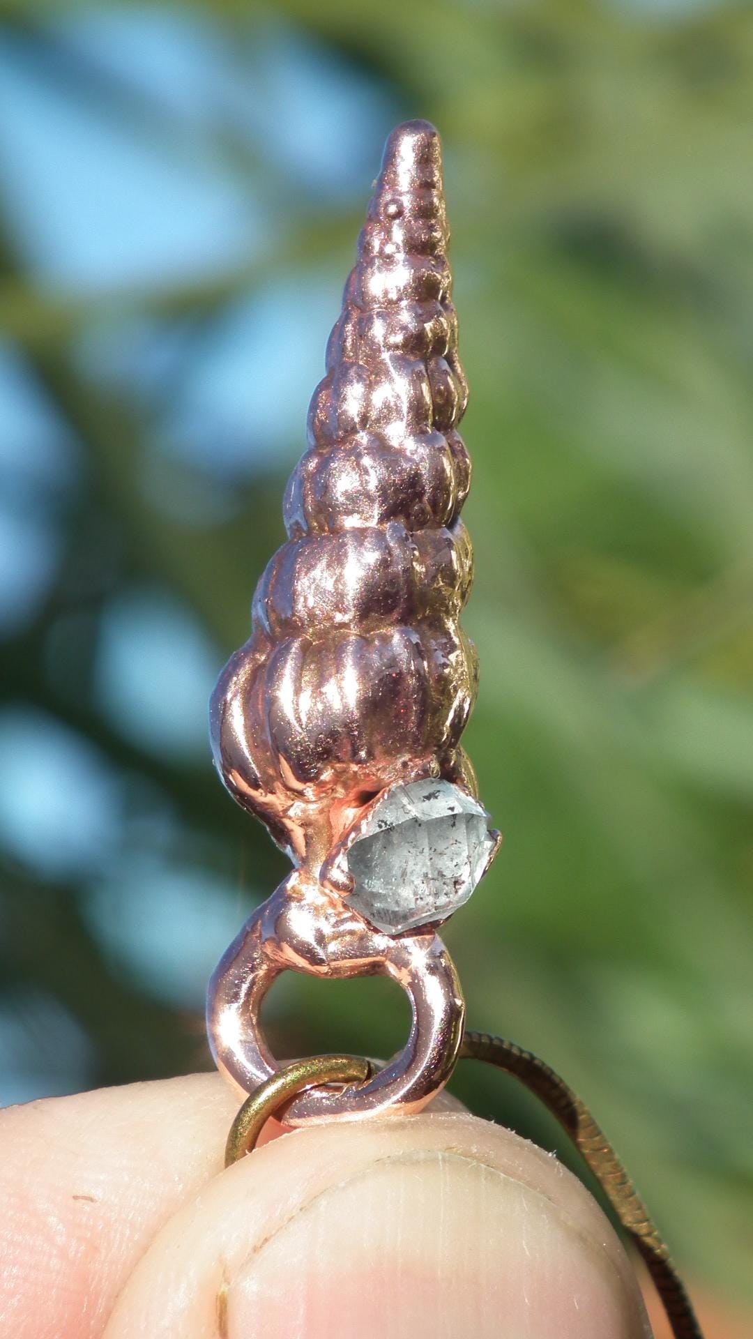 Herkimer diamond necklace // XXL Herkimer diamond necklace