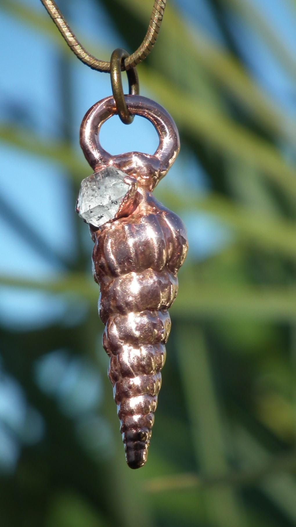 Herkimer diamond necklace // XXL Herkimer diamond necklace