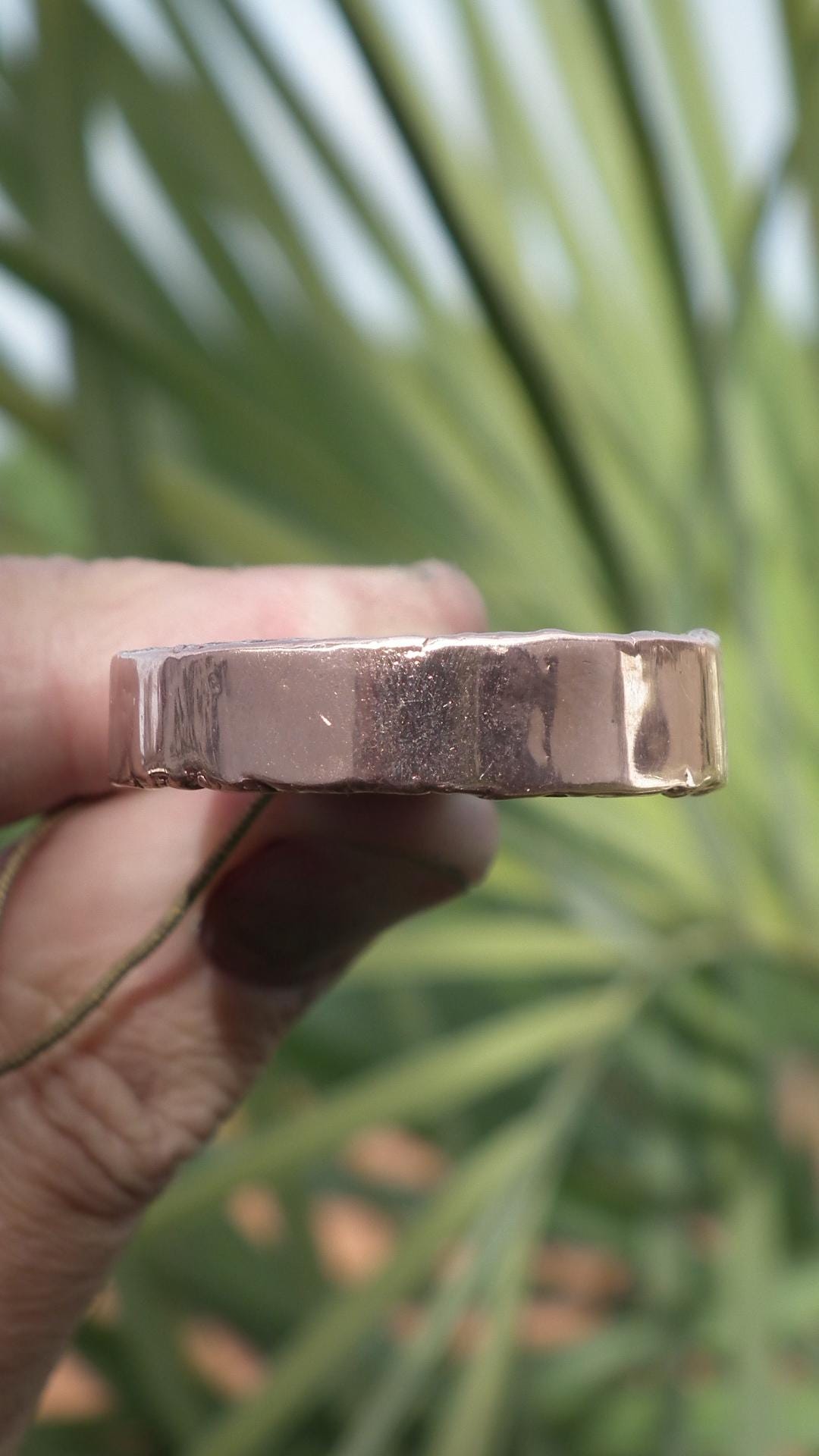 Tigers eye necklace Electroformed copper