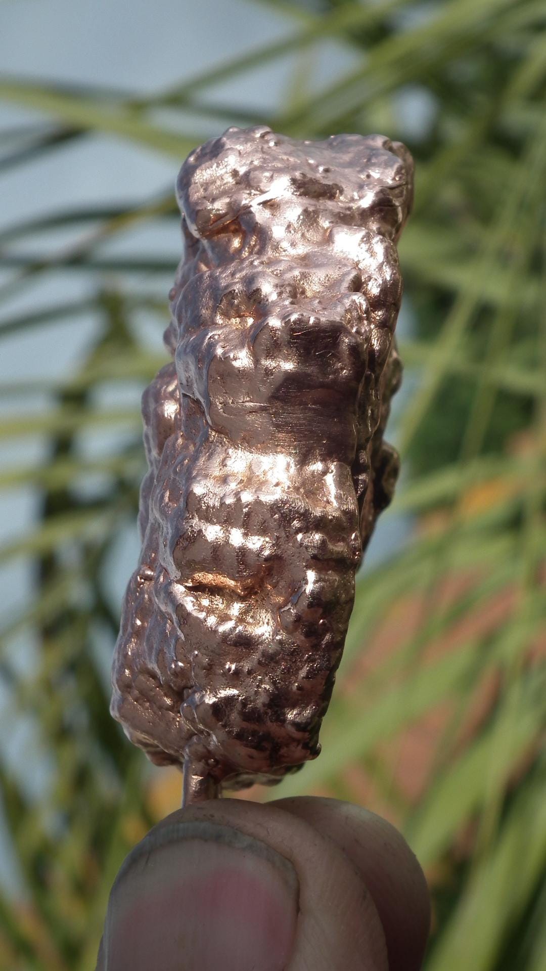 Electroformed copper Acorn pendant