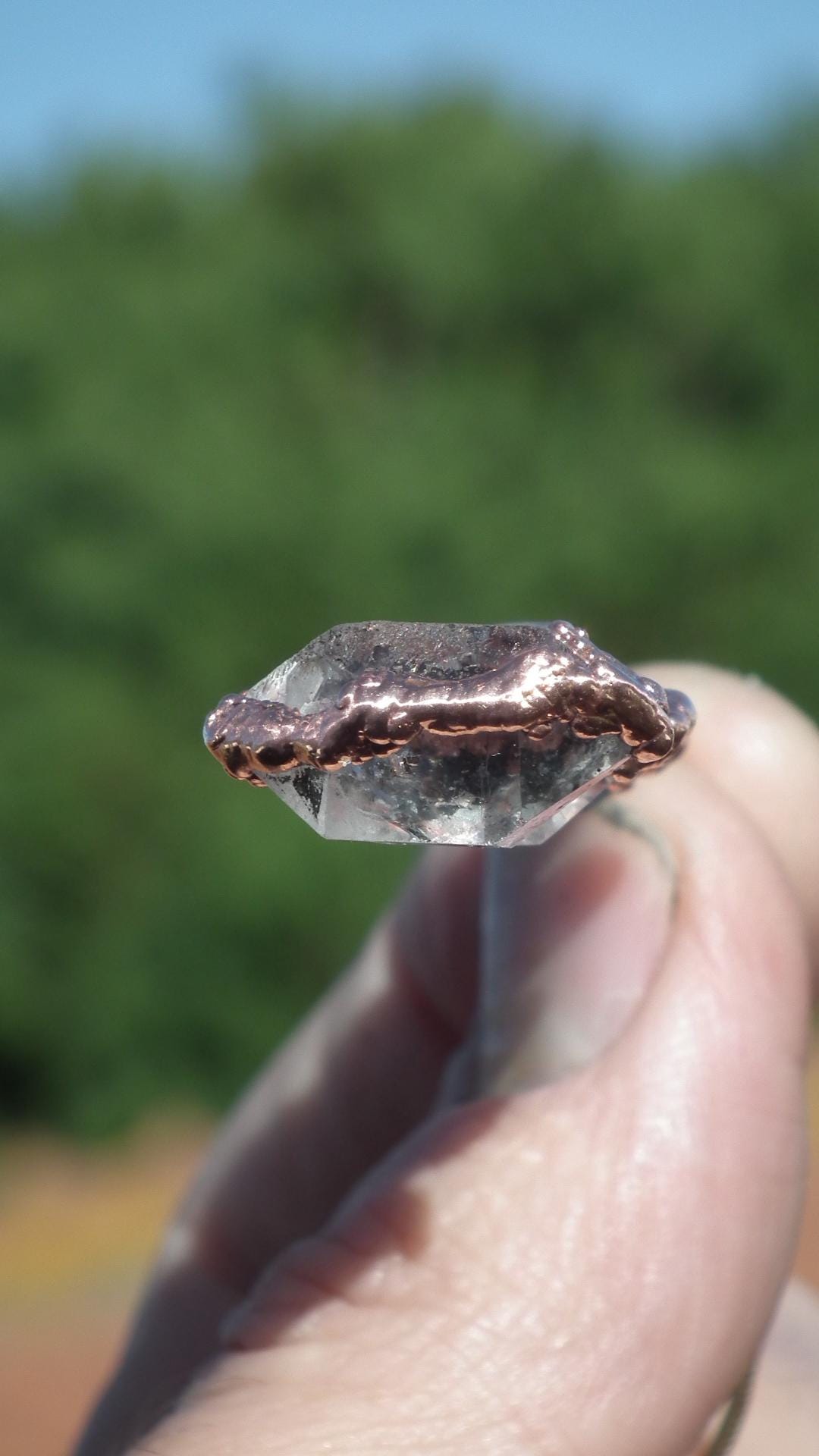 Herkimer diamond necklace // XXL Herkimer diamond necklace