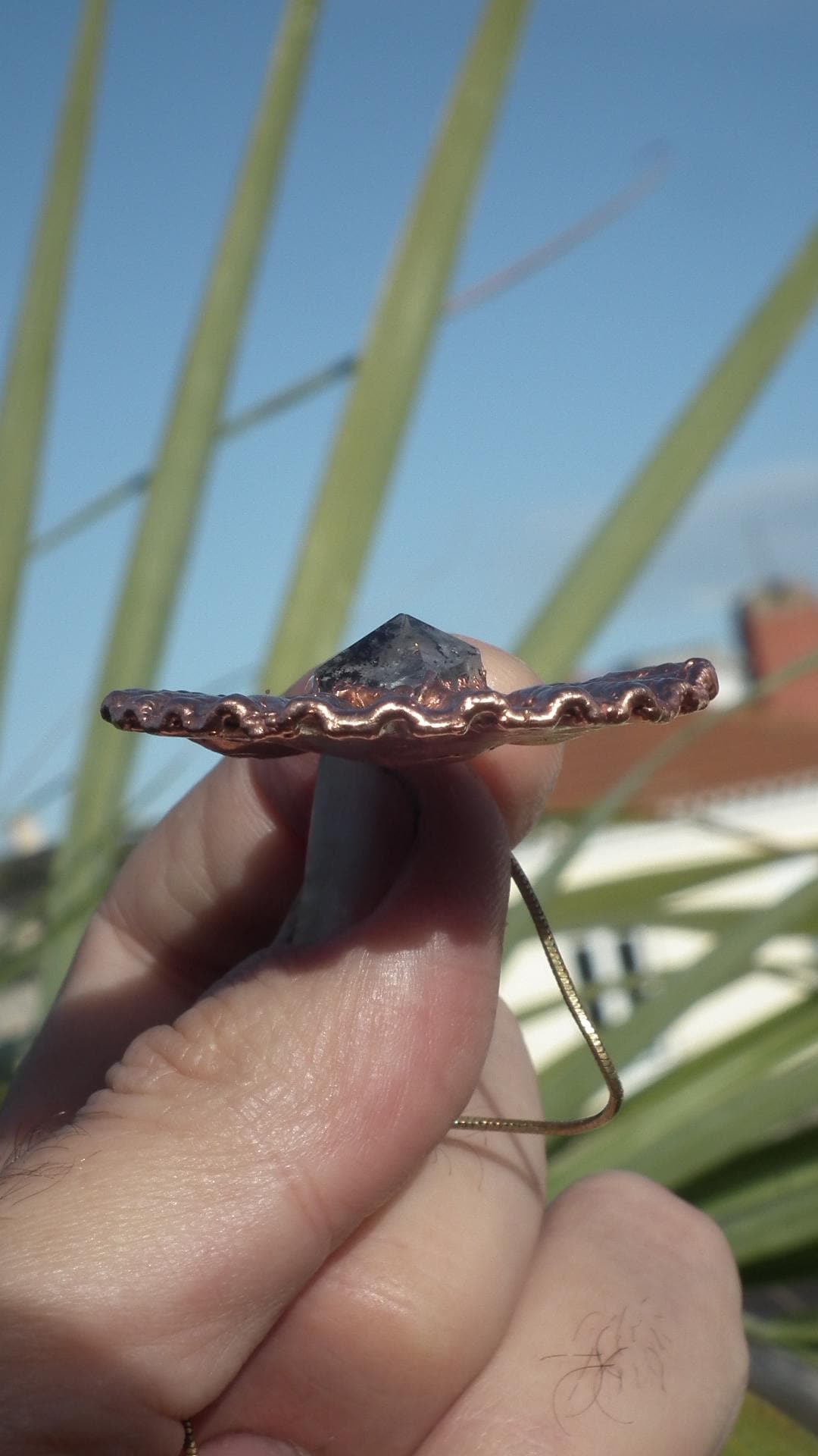 Herkimer diamond necklace // XXL Herkimer diamond necklace