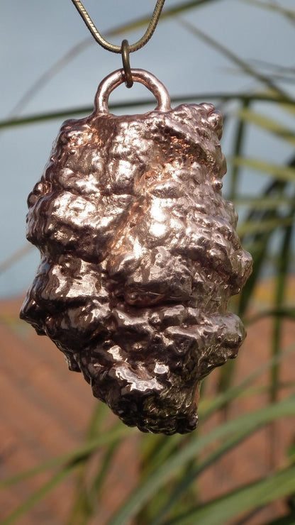 Electroformed copper Acorn pendant