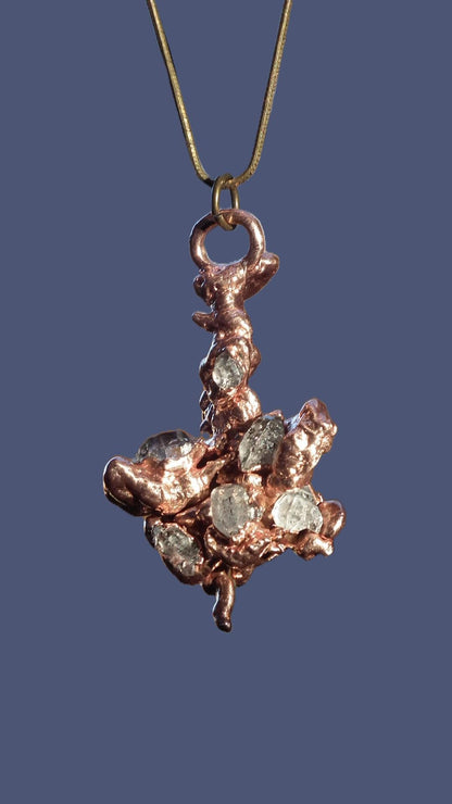 Herkimer diamond necklace