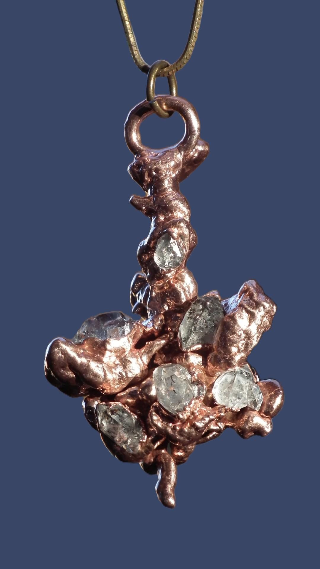 Herkimer diamond necklace