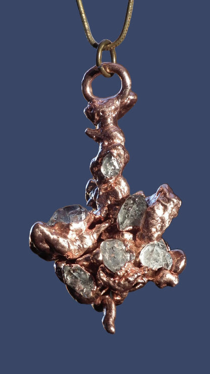 Herkimer diamond necklace