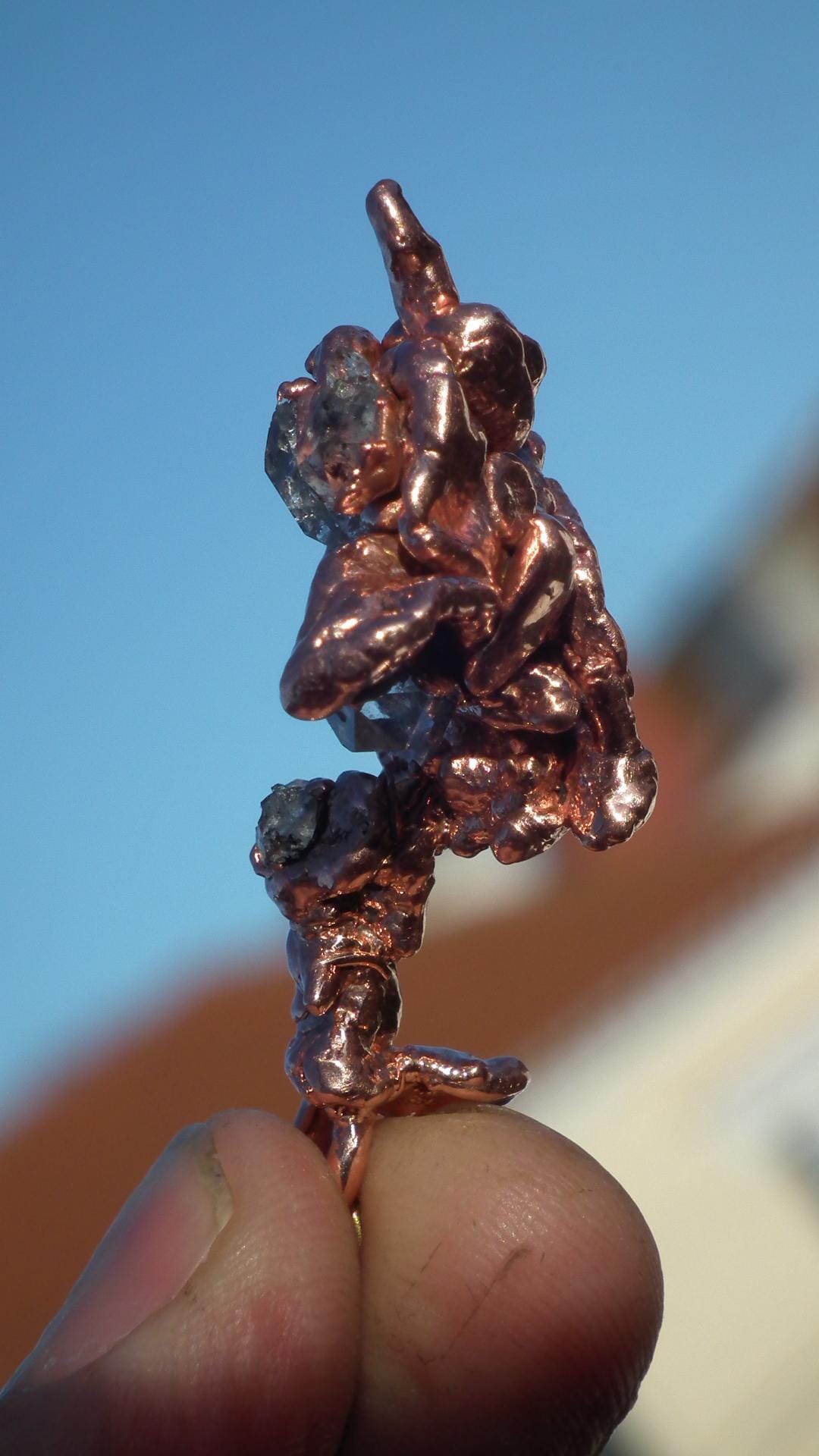 Herkimer diamond necklace