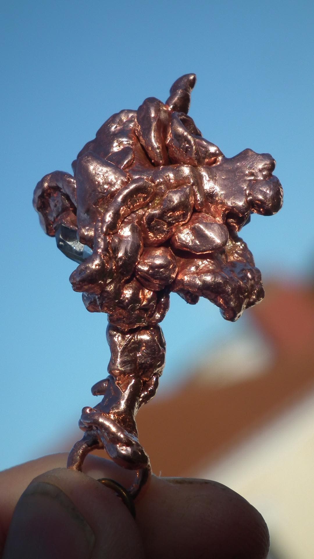 Herkimer diamond necklace