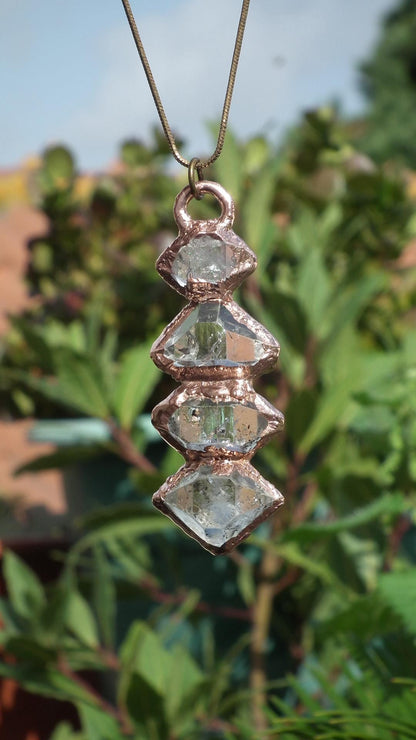 Herkimer diamond necklace