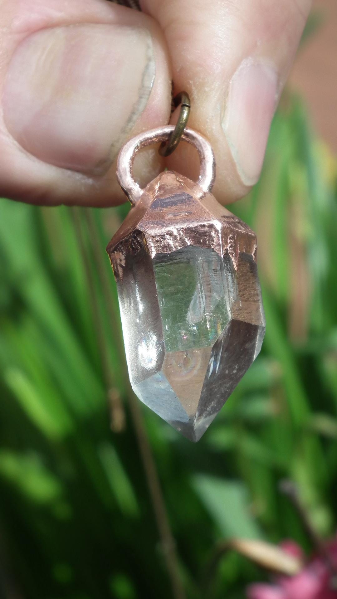 Herkimer diamond necklace // XXL Herkimer diamond necklace
