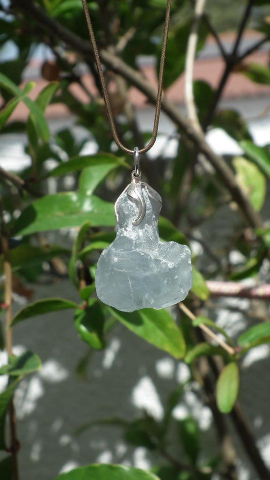 Celestite necklace / Celestite crystal / Blue celestite