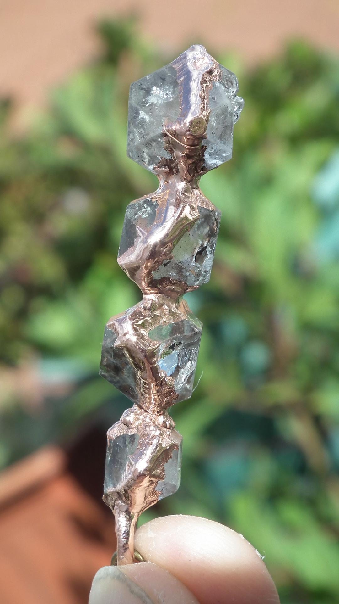 Herkimer diamond necklace