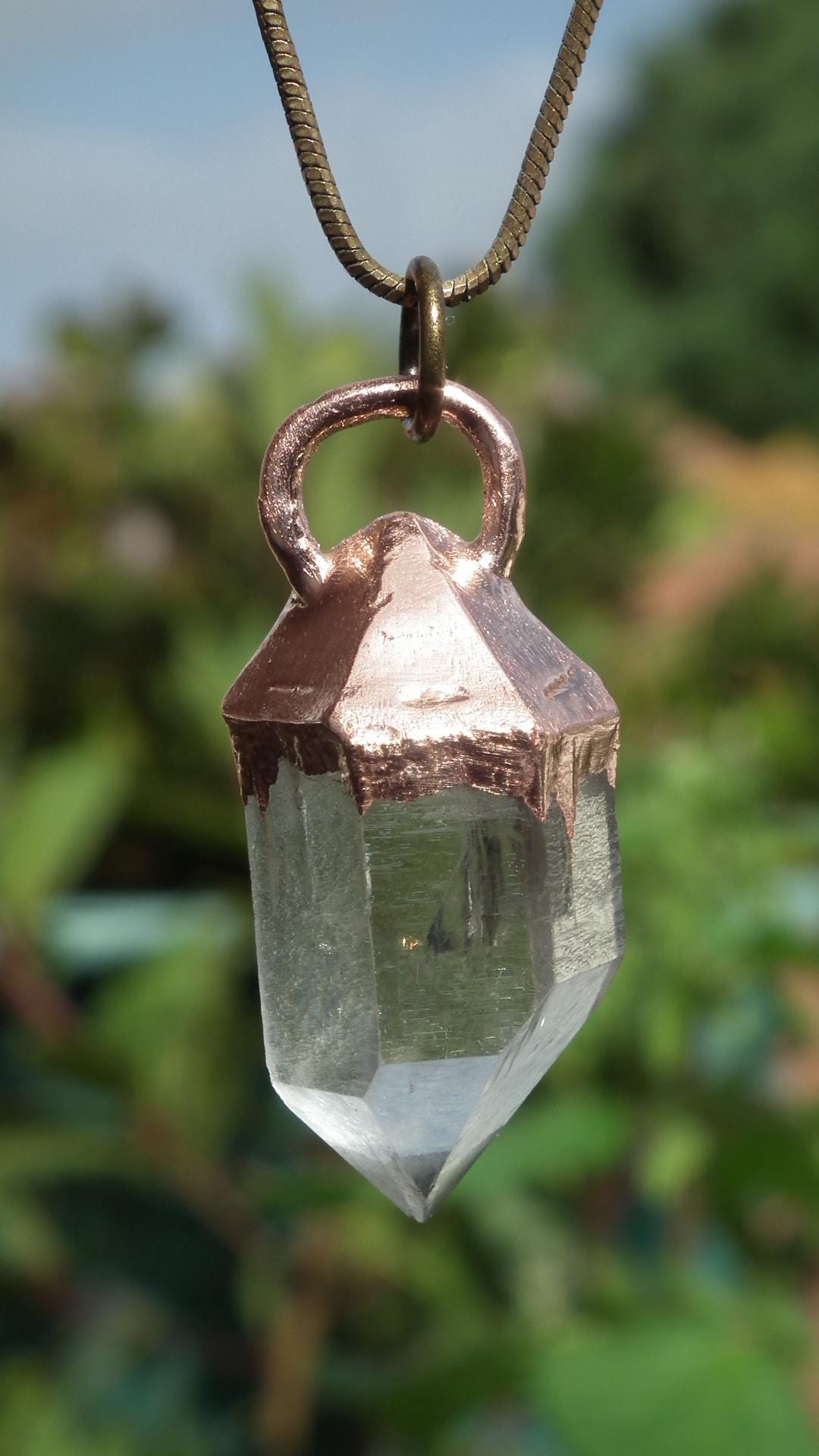 Herkimer diamond necklace // XXL Herkimer diamond necklace