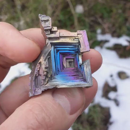 Bismuth crystal / Natural Bismuth geode