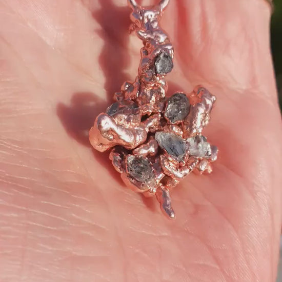 Herkimer diamond necklace