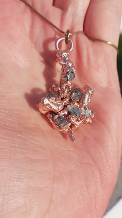 Herkimer diamond necklace