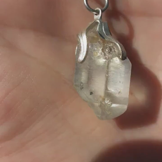 Herkimer diamond necklace // XXL Herkimer diamond necklace