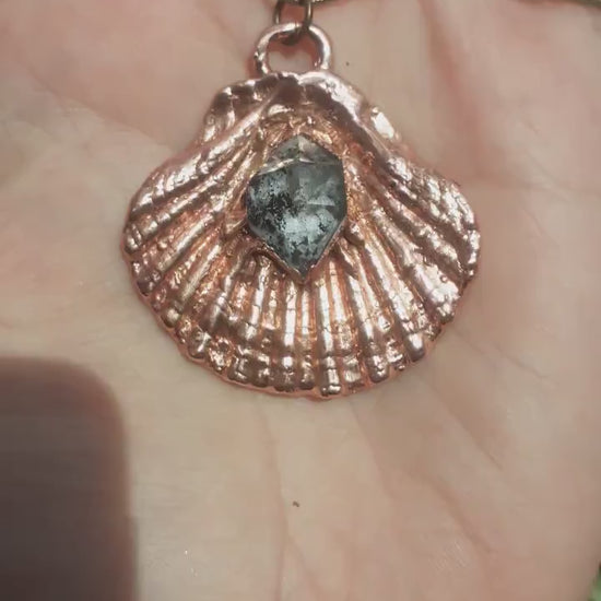 Herkimer diamond necklace // XXL Herkimer diamond necklace