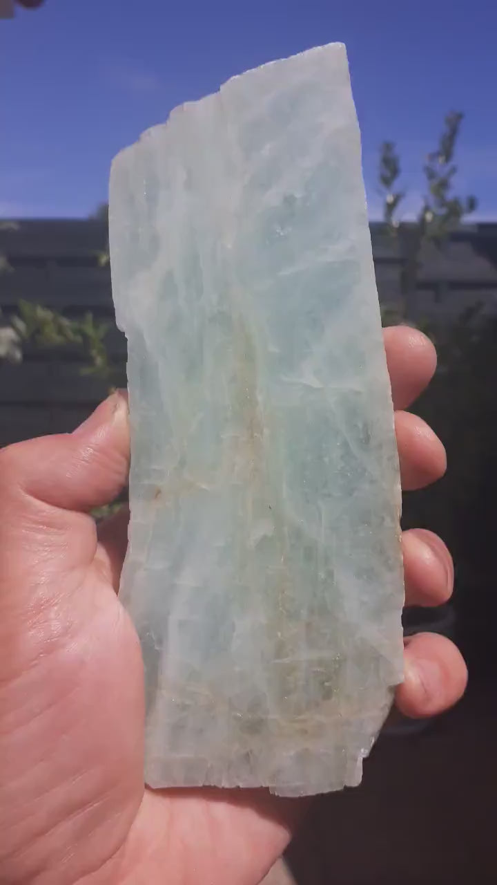 Aquamarine Slab // Aquamarine crystal