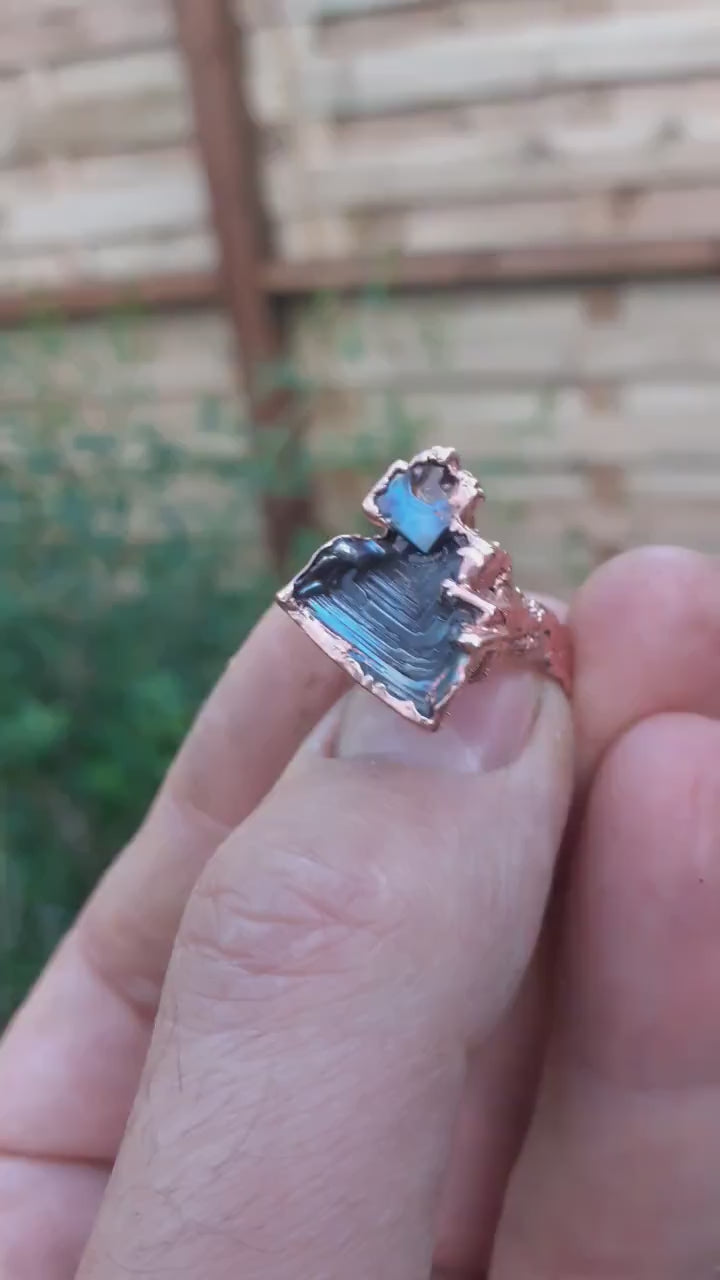 Electroformed  copper Bismuth ring