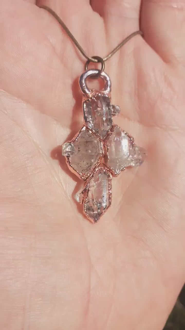 Herkimer diamond necklace