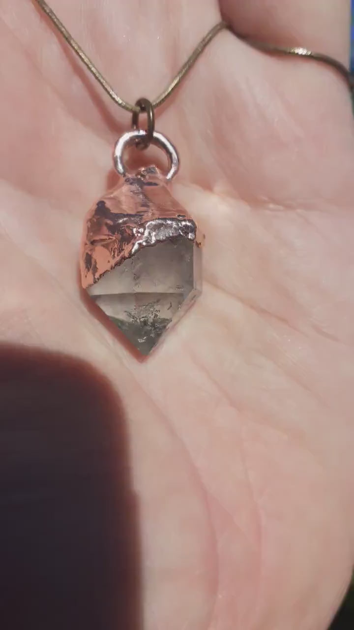 Herkimer diamond necklace
