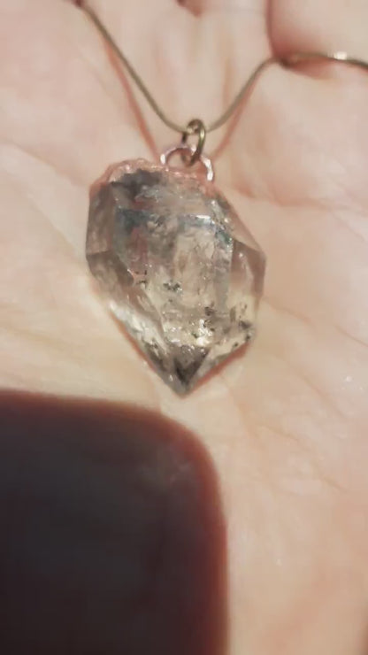 Herkimer diamond necklace