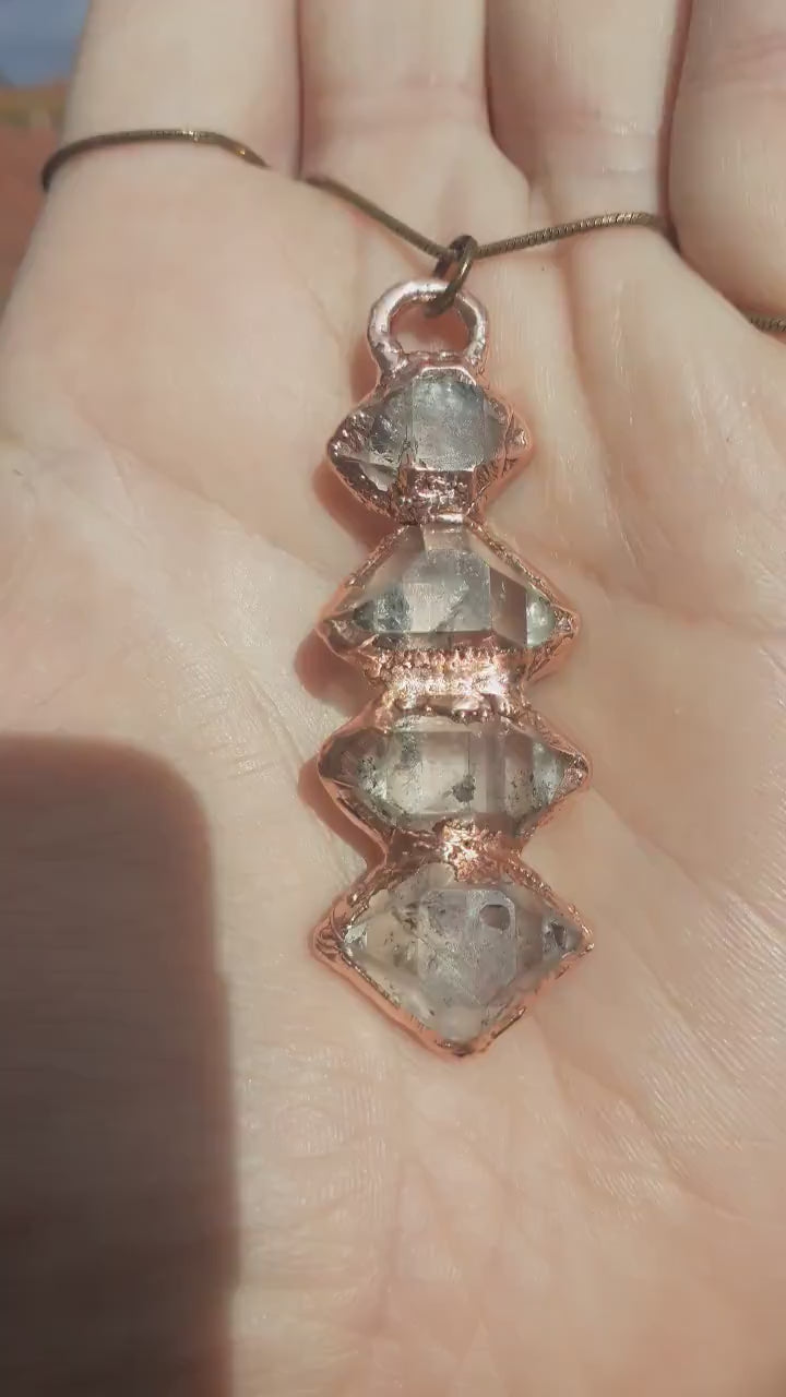 Herkimer diamond necklace