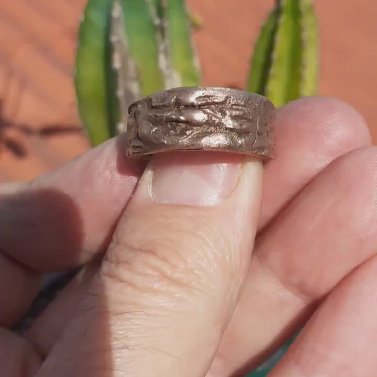 Handmade bronze ring