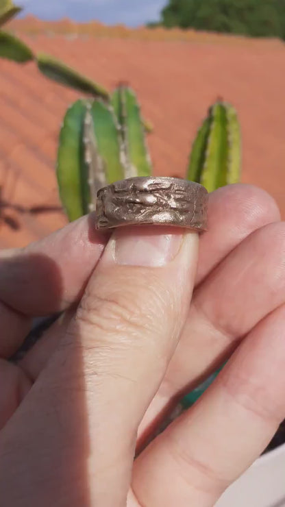 Handmade bronze ring