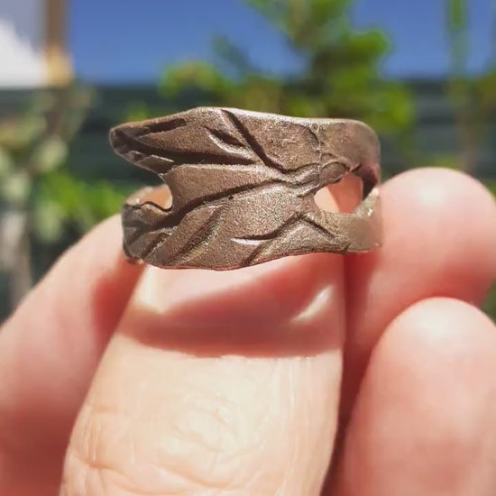 Handmade bronze ring