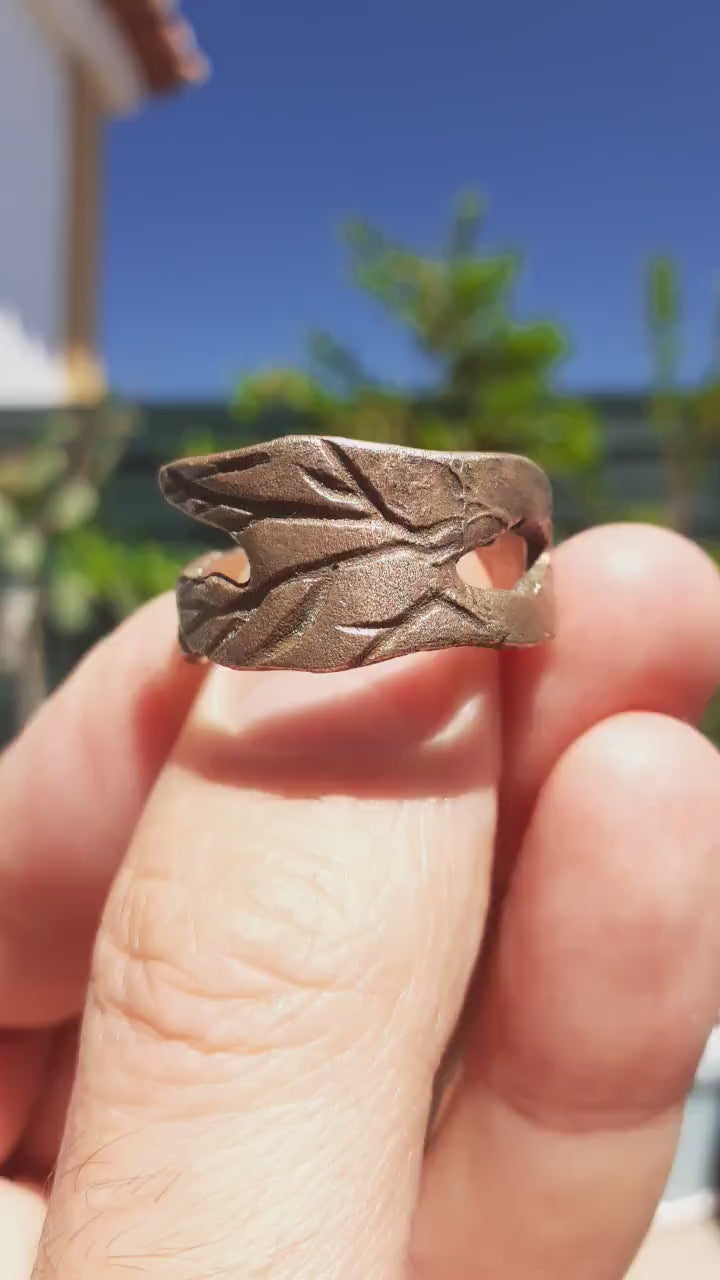 Handmade bronze ring