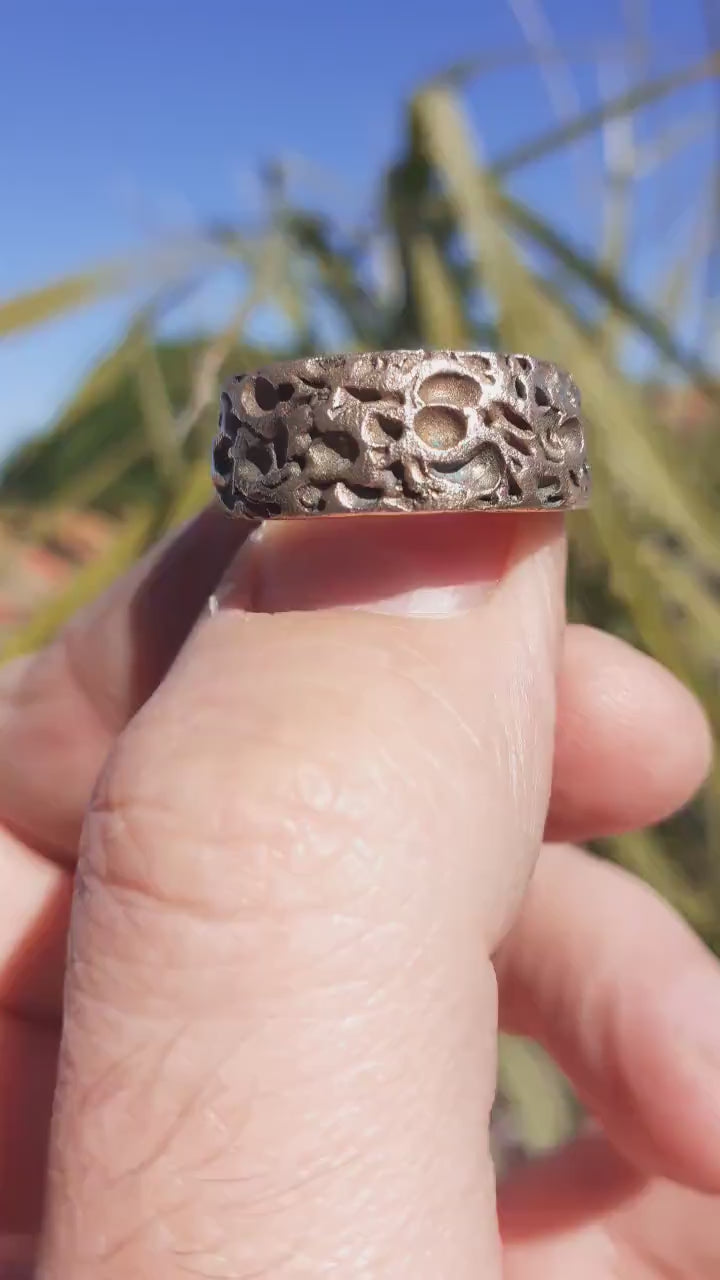 Handmade bronze ring