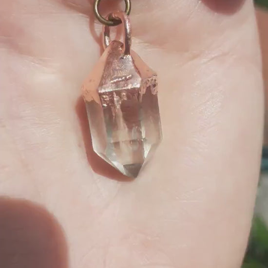 Herkimer diamond necklace // XXL Herkimer diamond necklace