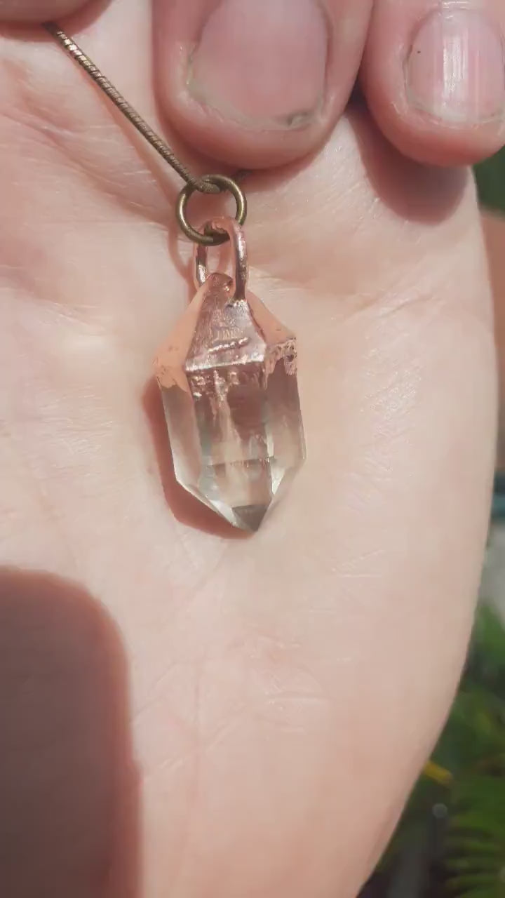 Herkimer diamond necklace // XXL Herkimer diamond necklace