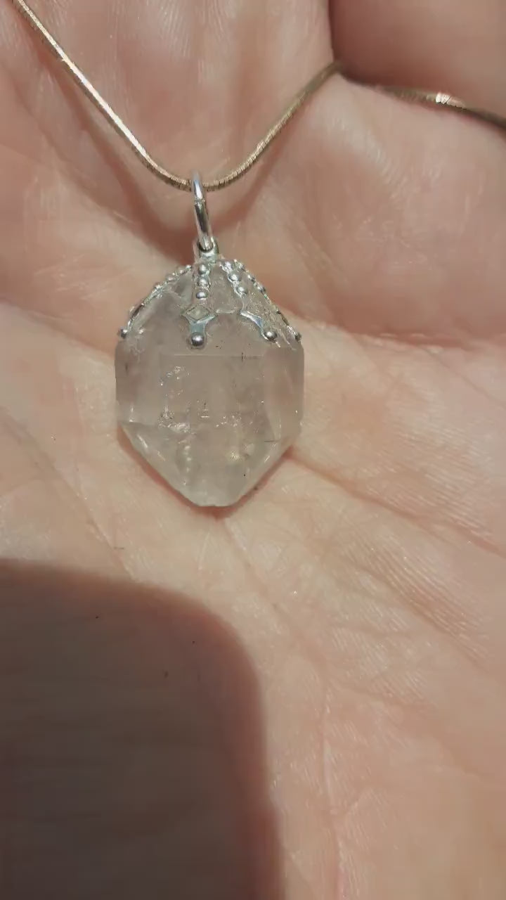 Herkimer diamond necklace