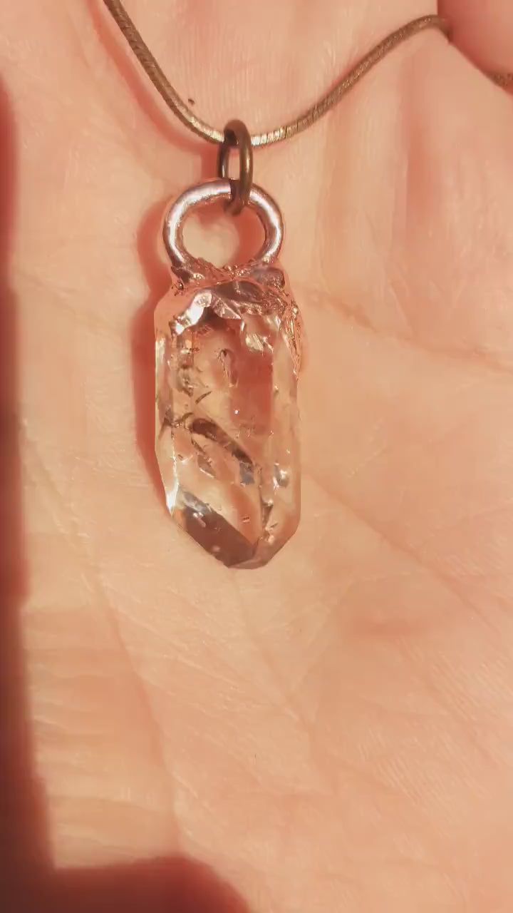 Herkimer diamond necklace