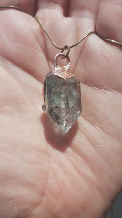 Herkimer diamond necklace