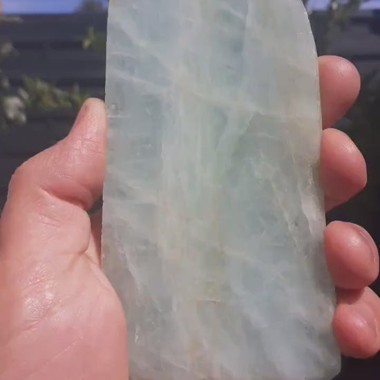 Aquamarine Slab // Aquamarine crystal