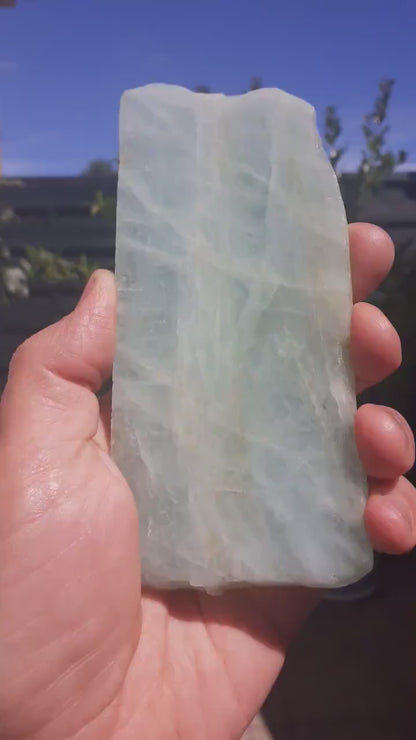 Aquamarine Slab // Aquamarine crystal