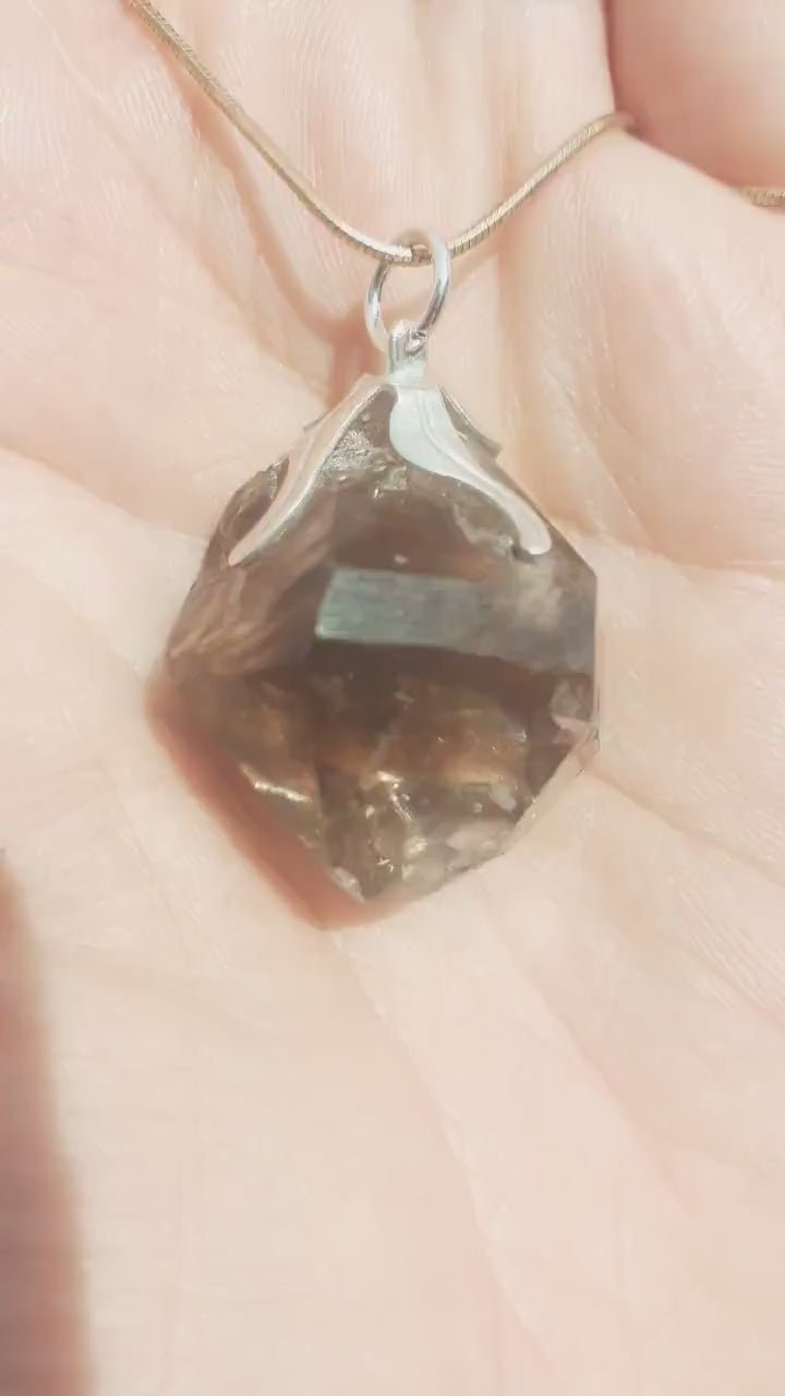 Herkimer diamond necklace // XXL Herkimer diamond necklace